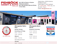 Tablet Screenshot of pehboeck.com